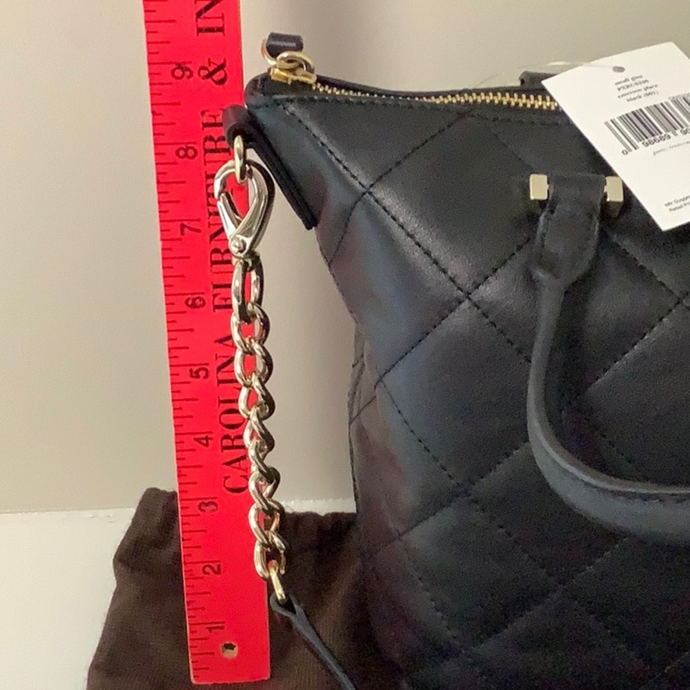 kate spade Black Quilted Leather Shoulder Bag with Gold Hardware - Picture 7 of 7